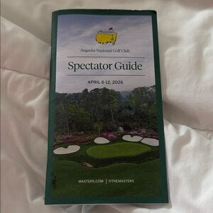 Masters Fold-Out Course Map in Green and Yellow